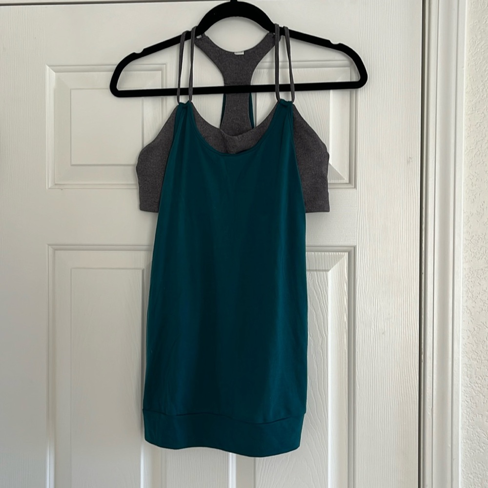 Alo dark teal top